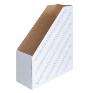 Накопитель-стойка, картон, 10 см, белый, OfficeSpace /25/1