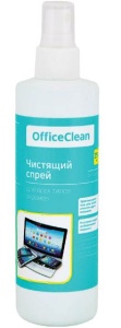 Чистящая жидкость-спрей для экранов OfficeClean, универсальный, 250мл /15/1