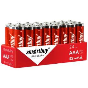 Батарейка SmartBuy AAA (LR03) алкалиновая, OS24 /24/1