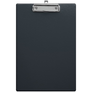Планшет А4 с прижимом черный, картон/ПВХ, OfficeSpace /50/1