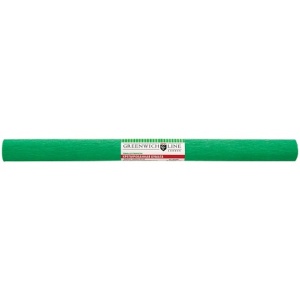 Бумага гофрированная зеленая 50*250 см, 32 г/м2, Greenwich Line, в рулоне /10/1