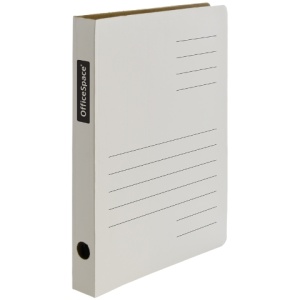 Скоросшиватель А4 картонный, 30 мм, белый, из микрогофрокартона, OfficeSpace /50/1