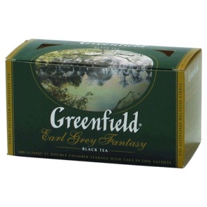 Чай черный, 25 пак., GREENFIELD "Earl Grey" /12/1