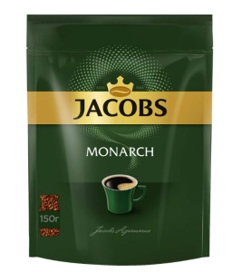 Кофе растворимый Jacobs "Monarch" 150 г, мягкая упаковка /12/1
