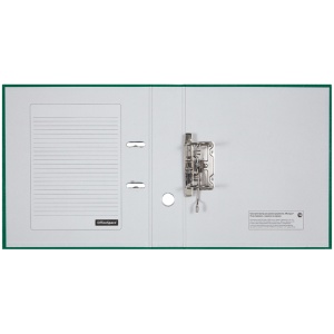 Папка-регистратор 70 мм, бумвинил, зеленый, карман, OfficeSpace /10/1