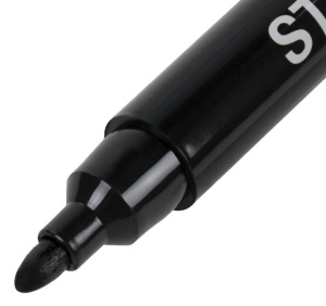 Маркер перманентный черный, 3 мм, пулевидный, ST "Basic" LOGISTIC PM-150 /10/1