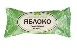 Мыло туалетное 75 гр., "Яблоко", в упаковке /87/1